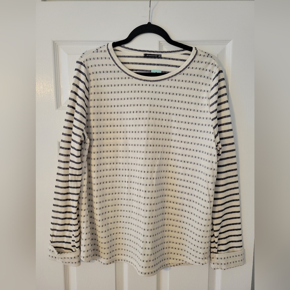 Staccato XXL Striped Long Sleeve Top